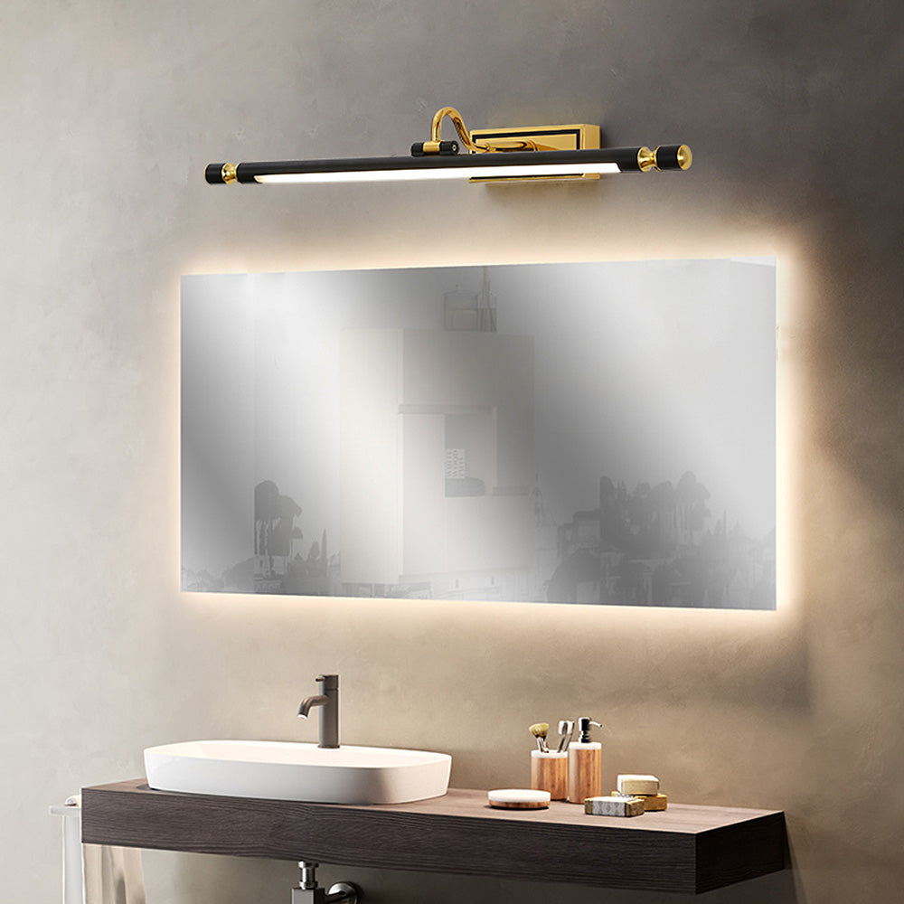 Black Simple Bathroom Mirror Wall | Wall Lamp | Led | iron | 110V - 120V | Elegant Wall Illumination