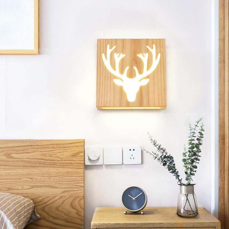 NatureShine Modern wall lamp made | Wall Lamp | Led | Wood | Elegant Wall Illumination