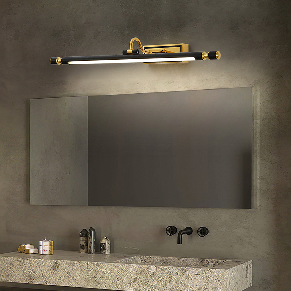 Black Simple Bathroom Mirror Wall | Wall Lamp | Led | iron | 110V - 120V | Elegant Wall Illumination
