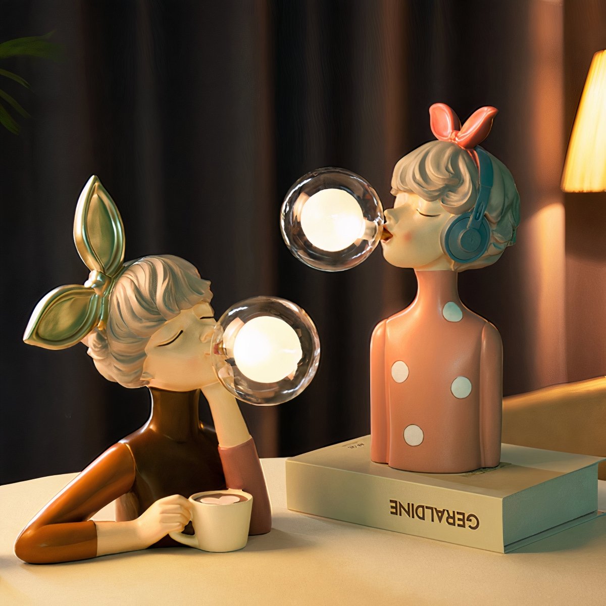Artemisa™ Unique Designer Table Lamp | Table Lamp | Wood/Fabric | Sleek Table Accent