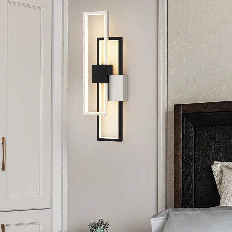 LumiSil Minimalist square frame wall | Wall Lamp | Led | iron | 6W | 220V | Elegant Wall Illumination