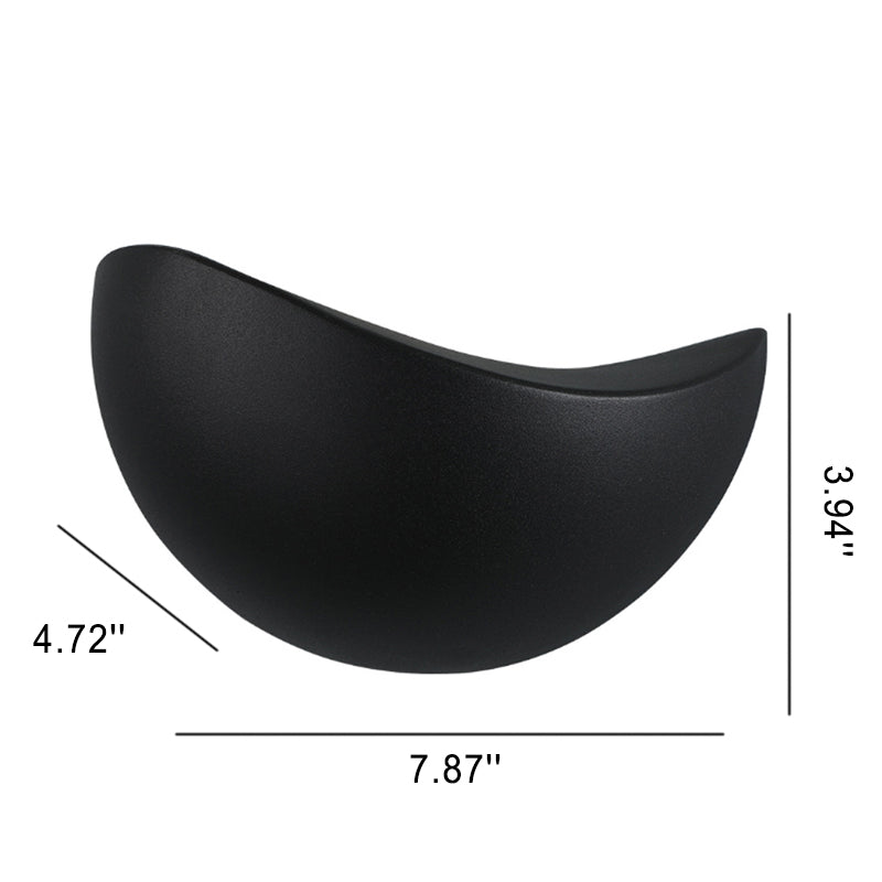 Minimalist semi-circular wall lamp made | Wall Lamp | Led | aluminum | 5W | 110V - 120V - 220V - 240V | Elegant Wall Illumination