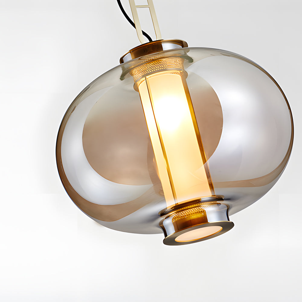Amber Glass Hanging Lamp | Lighting | Warm White | glass | 110V | Premium Lighting Solution