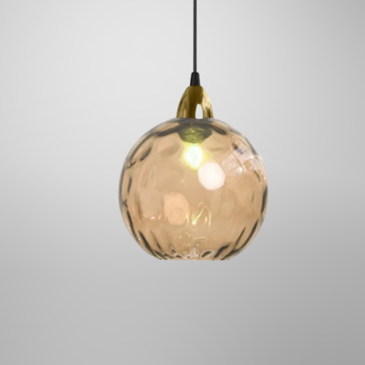 HelderBol Glass Ball Hanging Lamp | Lighting | cool white | glass/iron/metal | Premium Lighting Solution
