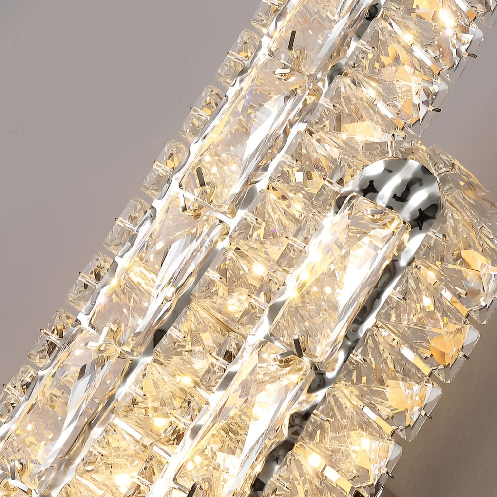 CrystalLux Double Crystal Wall Lamp | Wall Lamp | Led | metal | 220V - 240V | Elegant Wall Illumination