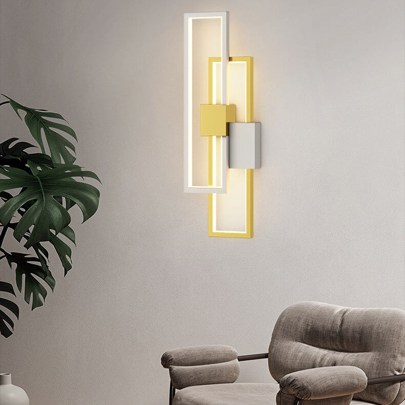 LumiSil Minimalist square frame wall | Wall Lamp | Led | iron | 6W | 220V | Elegant Wall Illumination