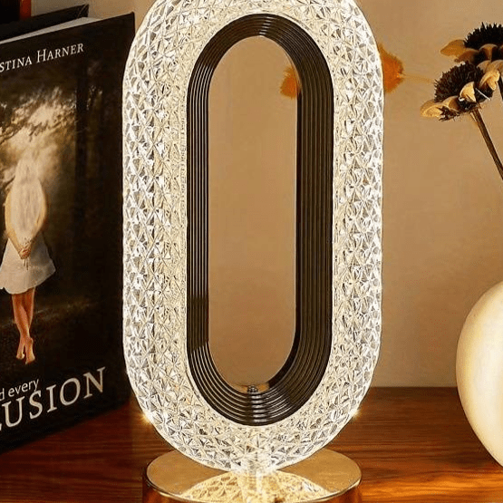 Crystaluxe™ Elegant Table Lamp Dimmable | Table Lamp | LED | metal/Plastic/crystal | 3W | Sleek Table Accent