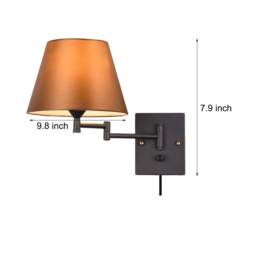 Light Plug-In Swivel Wall Lamp | Wall Lamp | Led | Warm White | iron/metal | 110V | Elegant Wall Illumination