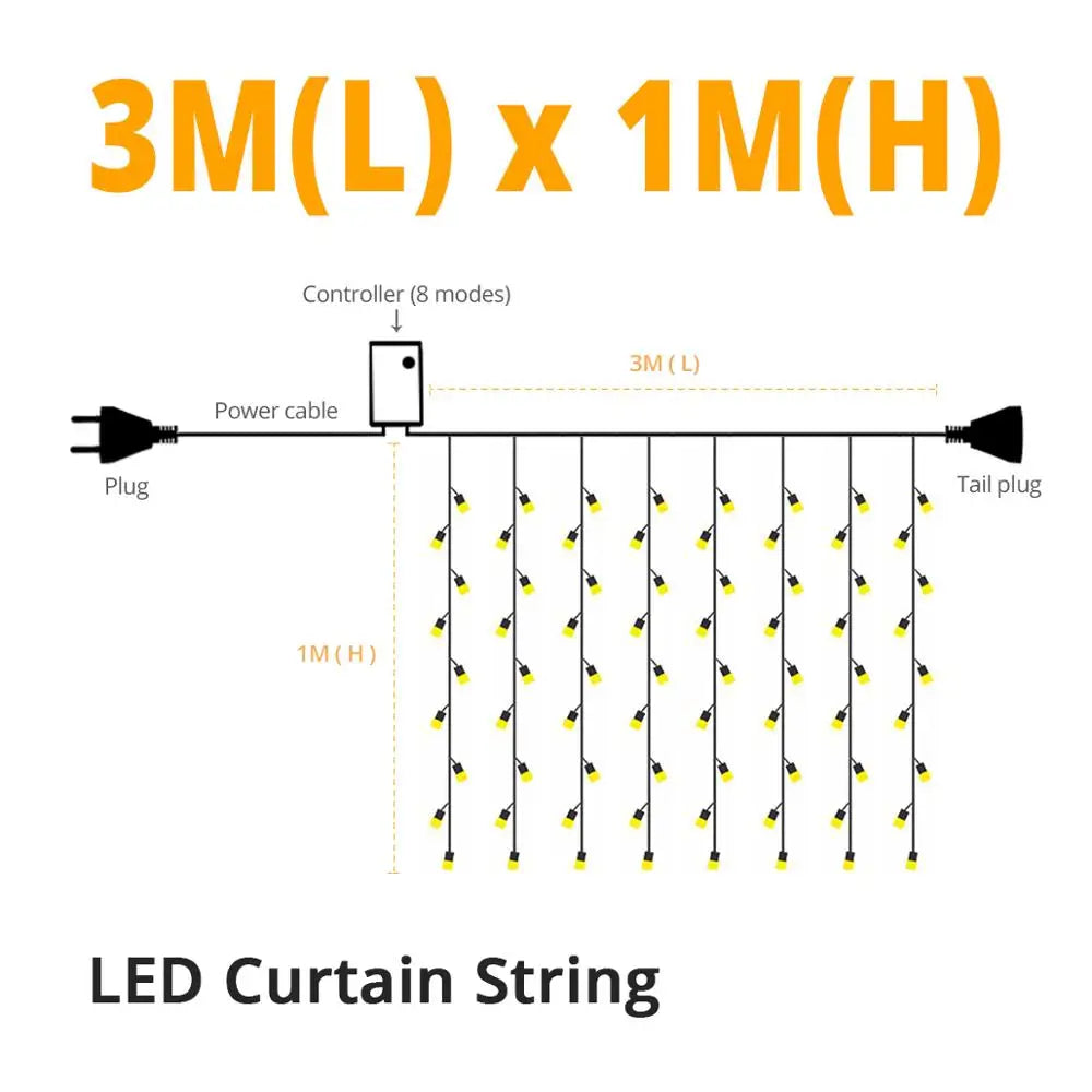 LumiCurtain Outdoor Lighting Garland | Lighting | LED | Premium Lighting Solution