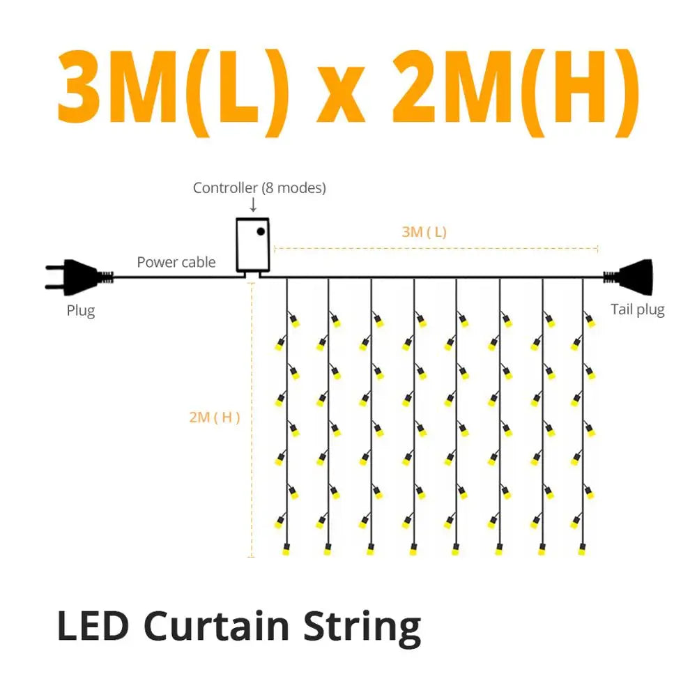 LumiCurtain Outdoor Lighting Garland | Lighting | LED | Premium Lighting Solution