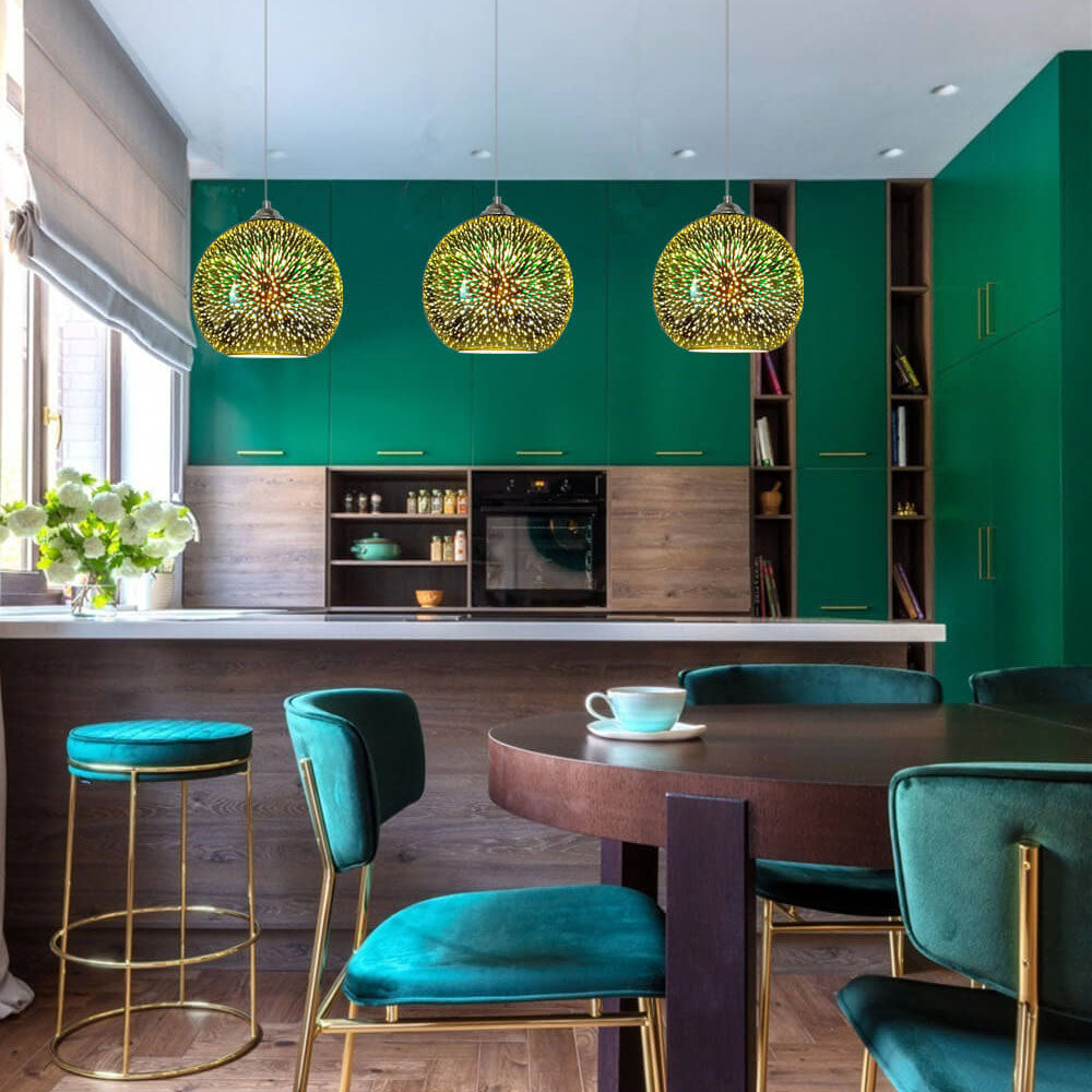 Innovative Colorful Fireworks Glass Hanging | Lighting | LED | glass/metal | 60W | 110V-120V | Premium Lighting Solution