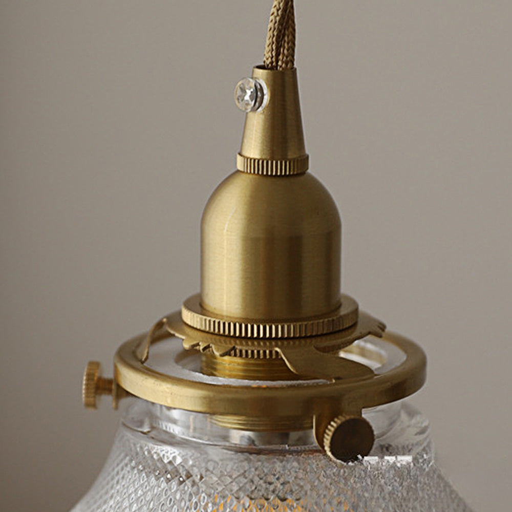 Mid-Century Vintage Glass Disc Pendant | Lighting | glass | 110V-120V | Premium Lighting Solution