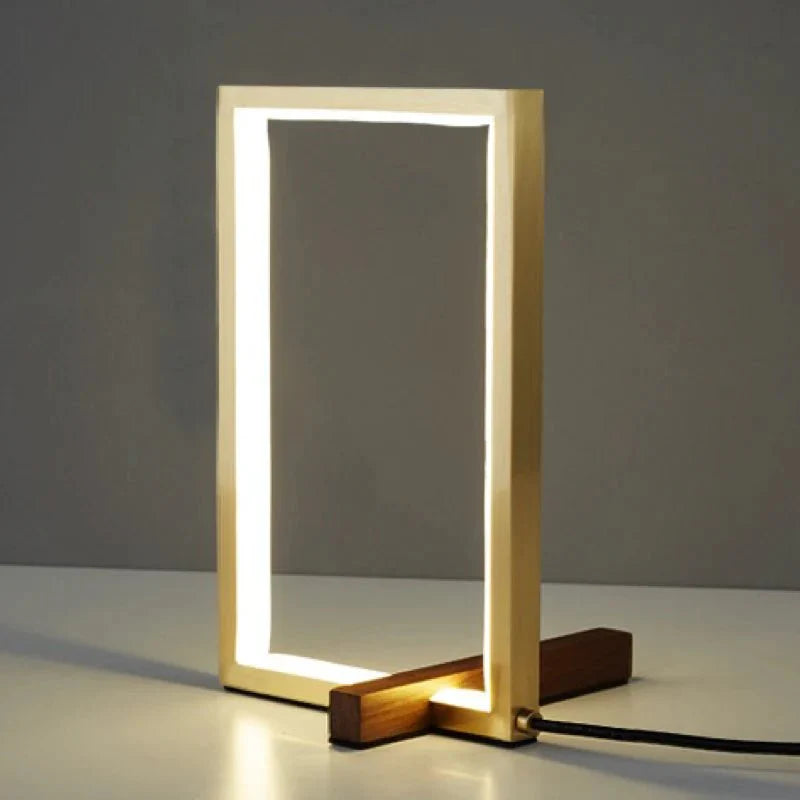 LevoSquare™ Minimalist Table Lamp Modern | Table Lamp | acrylic/metal | Sleek Table Accent