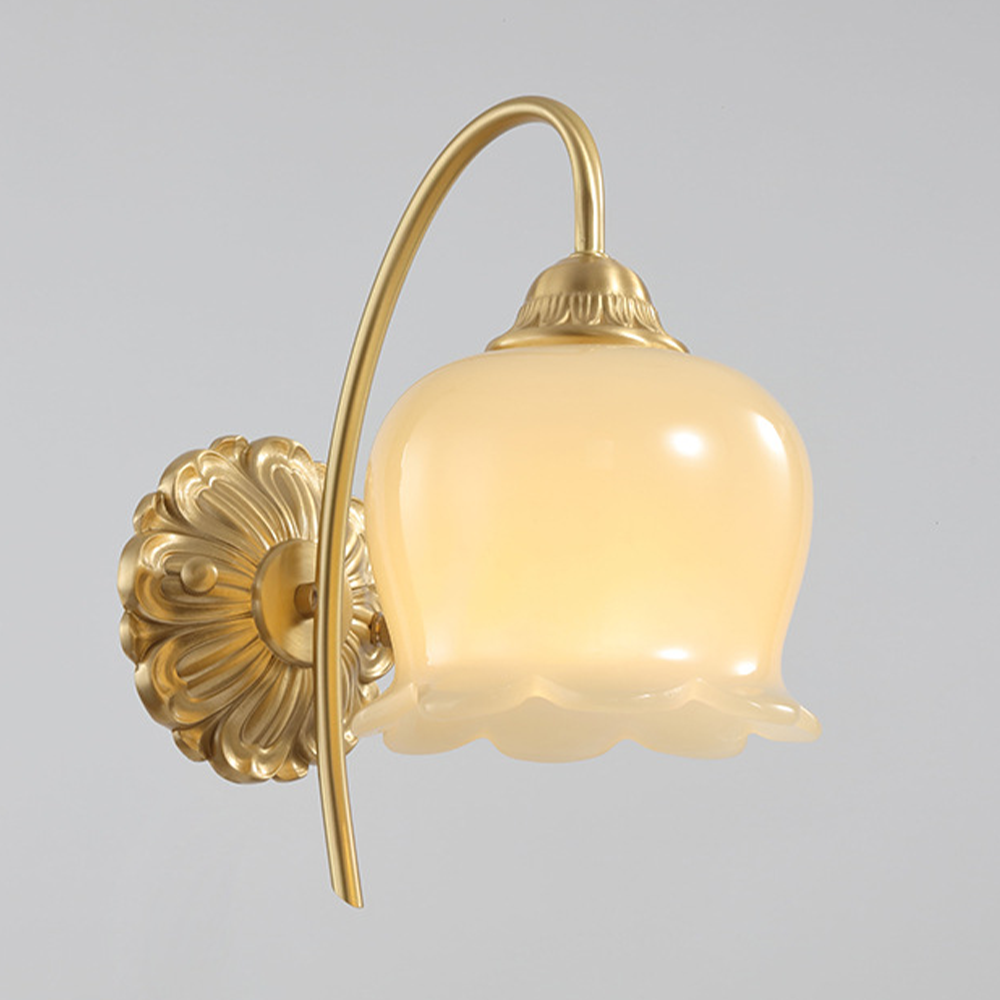 Elegant Copper Glass Wall Lamp | Wall Lamp | Copper/Resin | 110V-120V | Elegant Wall Illumination