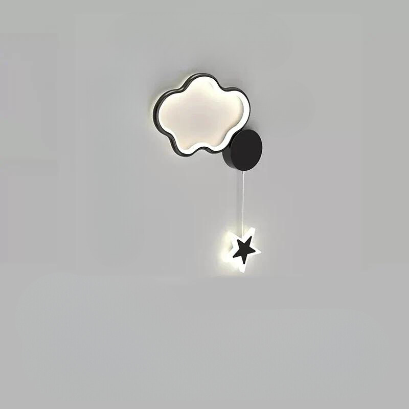 LumiDroom Clouds Star Moon Wall | Wall Lamp | Led | plastic | Elegant Wall Illumination