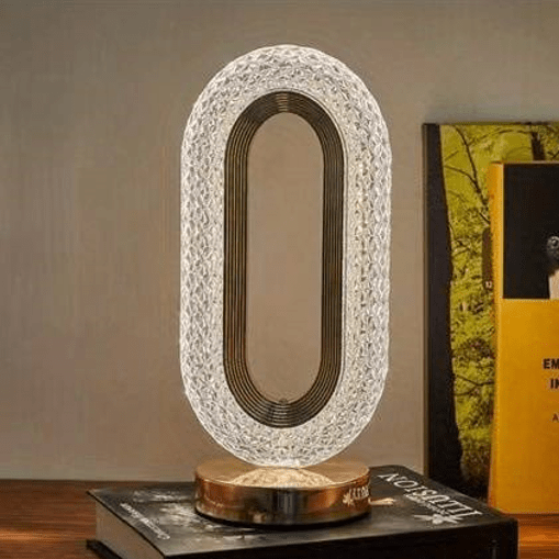Crystaluxe™ Elegant Table Lamp Dimmable | Table Lamp | LED | metal/Plastic/crystal | 3W | Sleek Table Accent