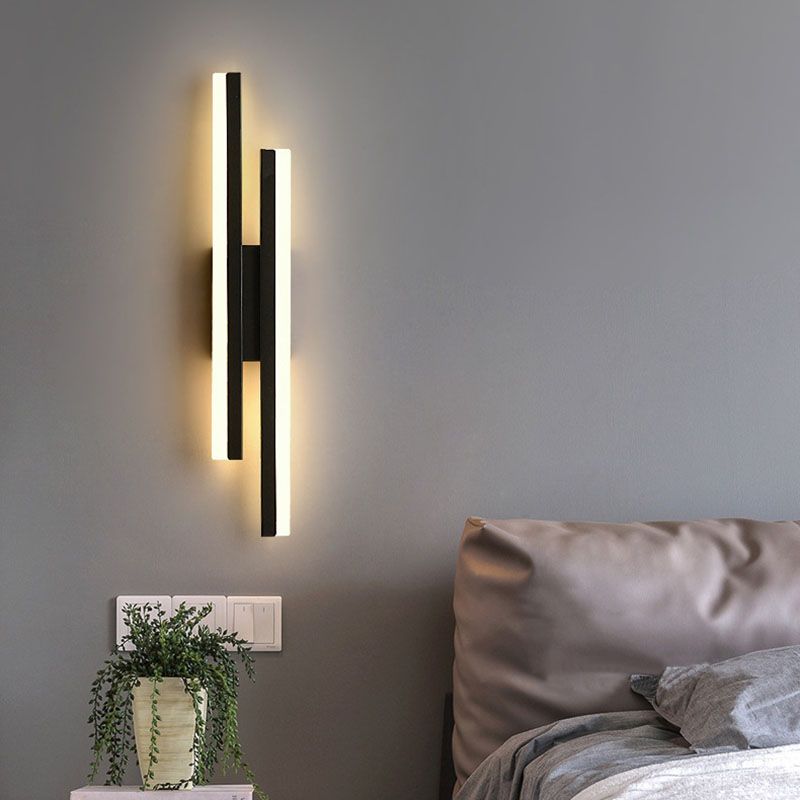 Alana Modern Wall Lamp Black/Gold, | Wall Lamp | Led | metal | 39W | 110V - 240V | Elegant Wall Illumination