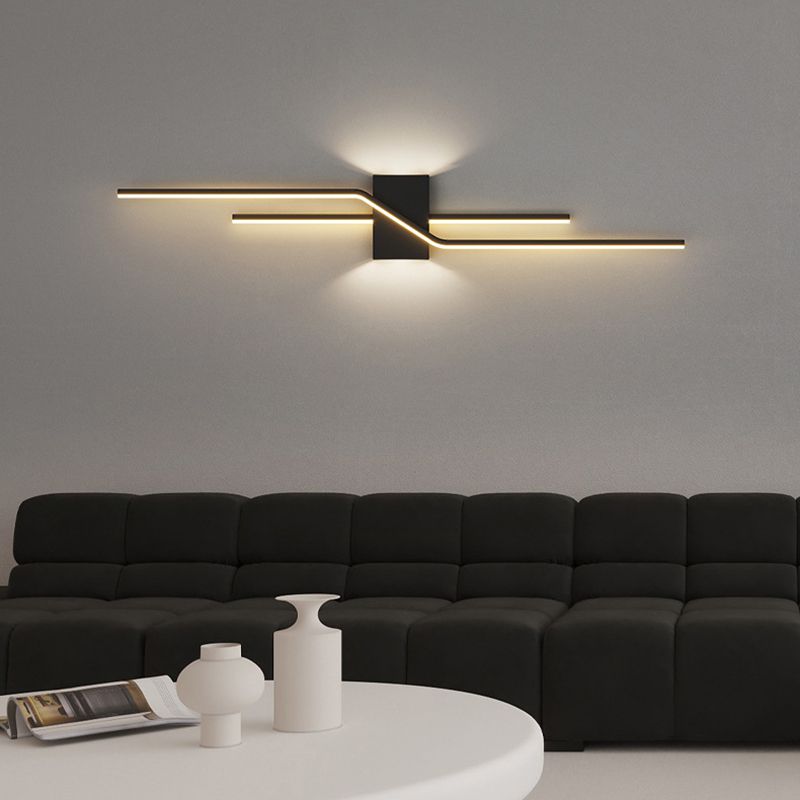 Alana Modern Wall Lamp Black/White | Wall Lamp | Led | Metal/Acrylic | 110V-240V | Elegant Wall Illumination