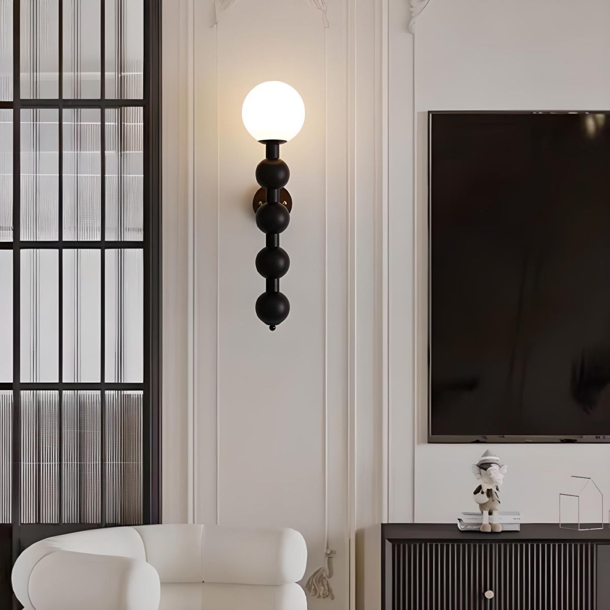 Bauhaus Long Metal Wall Lamp | Wall Lamp | metal/wood | 110V - 120V | Elegant Wall Illumination