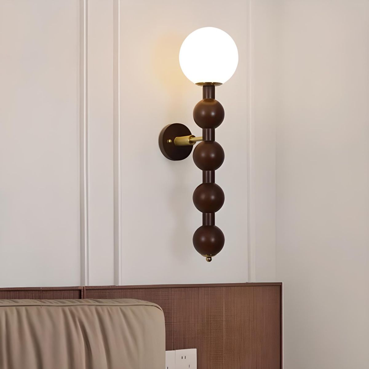 Bauhaus Long Metal Wall Lamp | Wall Lamp | metal/wood | 110V - 120V | Elegant Wall Illumination
