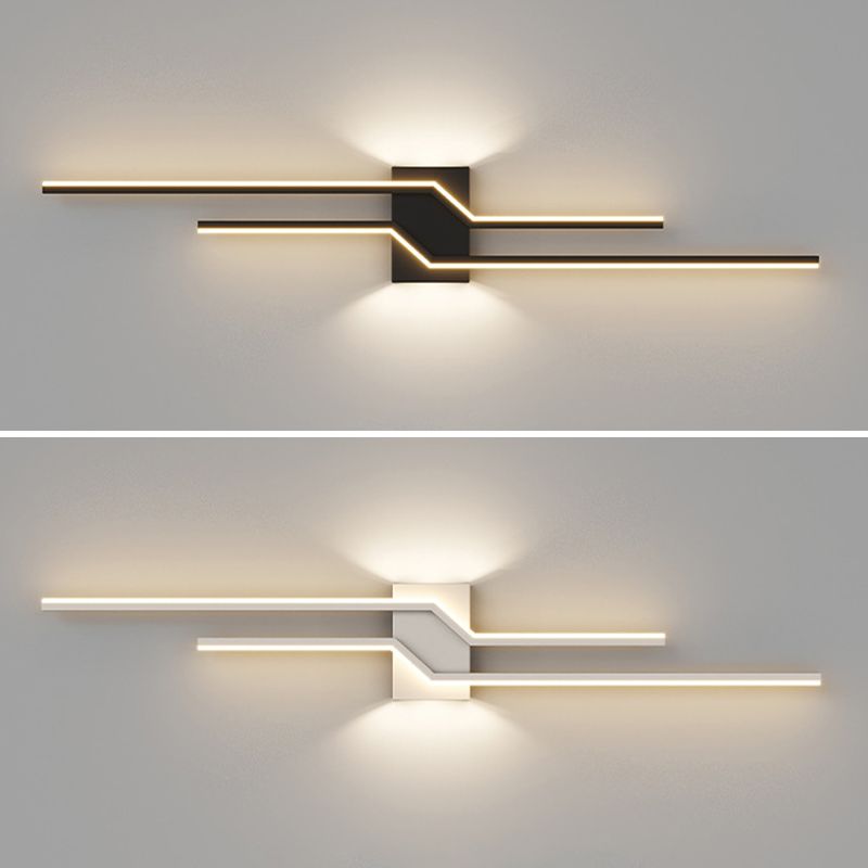 Alana Modern Wall Lamp Black/White | Wall Lamp | Led | Metal/Acrylic | 110V-240V | Elegant Wall Illumination