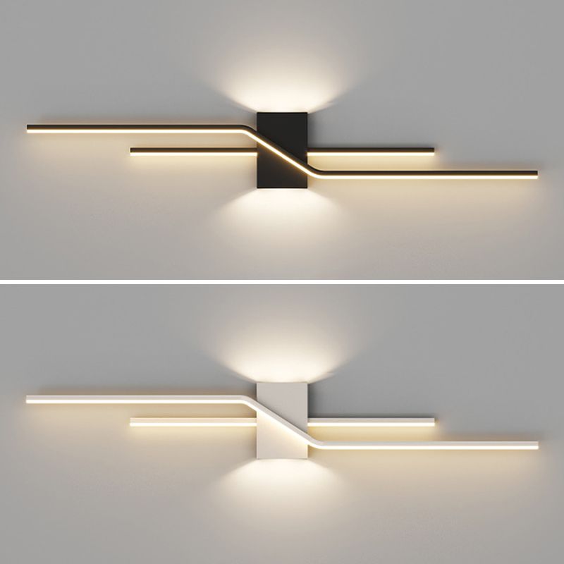 Alana Modern Wall Lamp Black/White | Wall Lamp | Led | Metal/Acrylic | 110V-240V | Elegant Wall Illumination