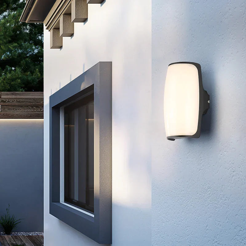 AquaShield Water-resistant Outdoor Wall Lamp | Wall Lamp | LED | aluminum/glass | Elegant Wall Illumination