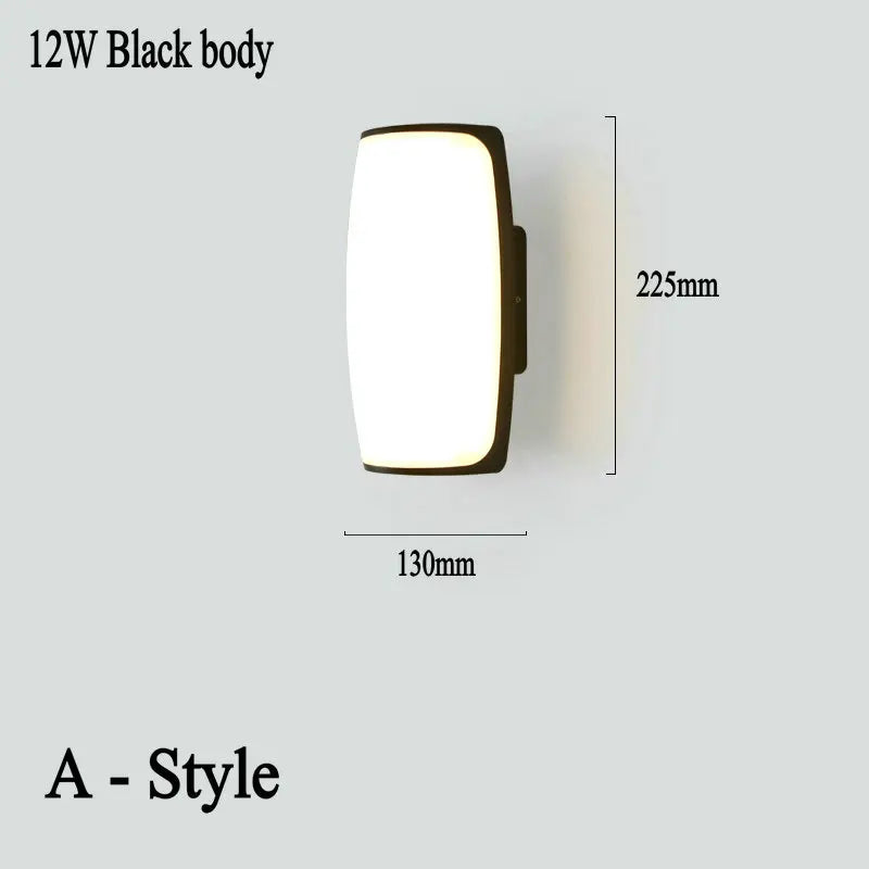 AquaShield Water-resistant Outdoor Wall Lamp | Wall Lamp | LED | aluminum/glass | Elegant Wall Illumination