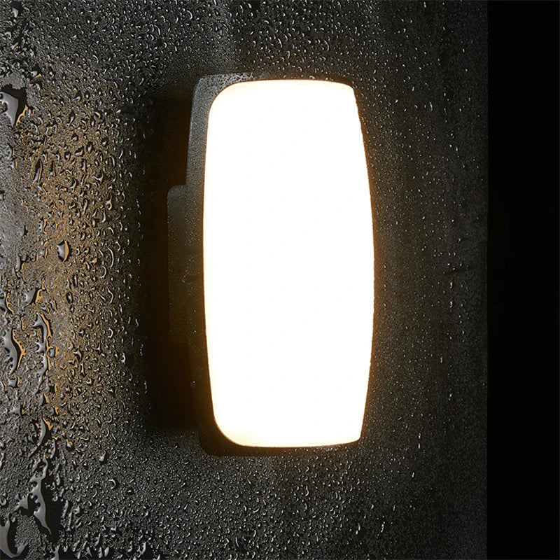 AquaShield Water-resistant Outdoor Wall Lamp | Wall Lamp | LED | aluminum/glass | Elegant Wall Illumination
