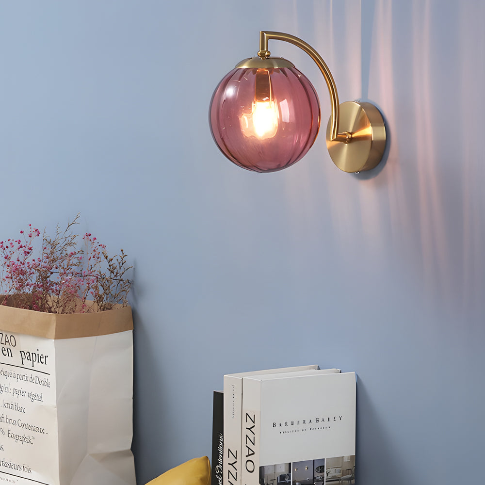 Light Curved Wall Lamp | Wall Lamp | Led | glass/metal | 85V - 220V | Elegant Wall Illumination