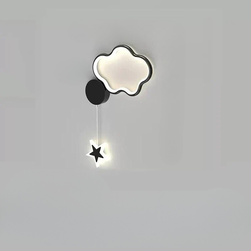 LumiDroom Clouds Star Moon Wall | Wall Lamp | Led | plastic | Elegant Wall Illumination