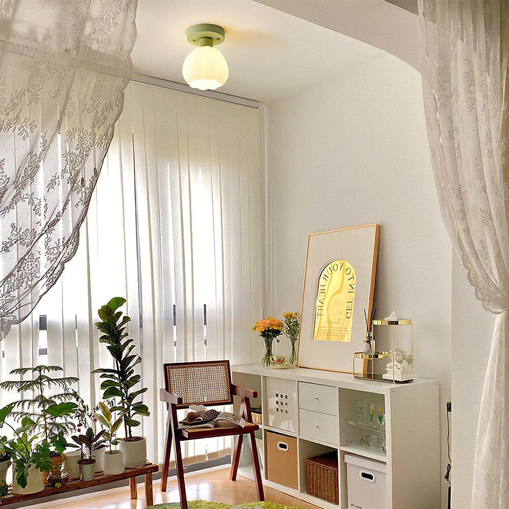 Romantic Pumpkin Ceiling Lamp | Lighting | LED | glass/metal | 110V-120V | Premium Lighting Solution