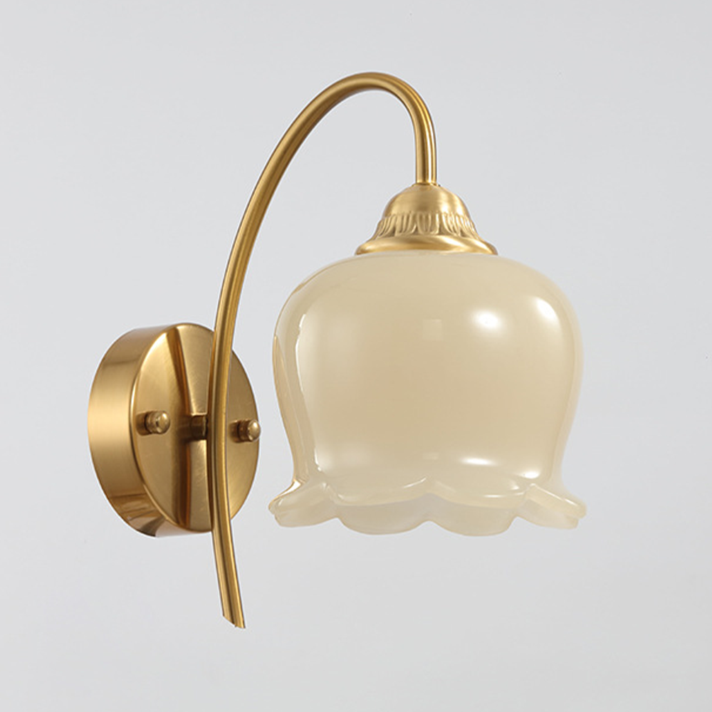 Elegant Copper Glass Wall Lamp | Wall Lamp | Copper/Resin | 110V-120V | Elegant Wall Illumination