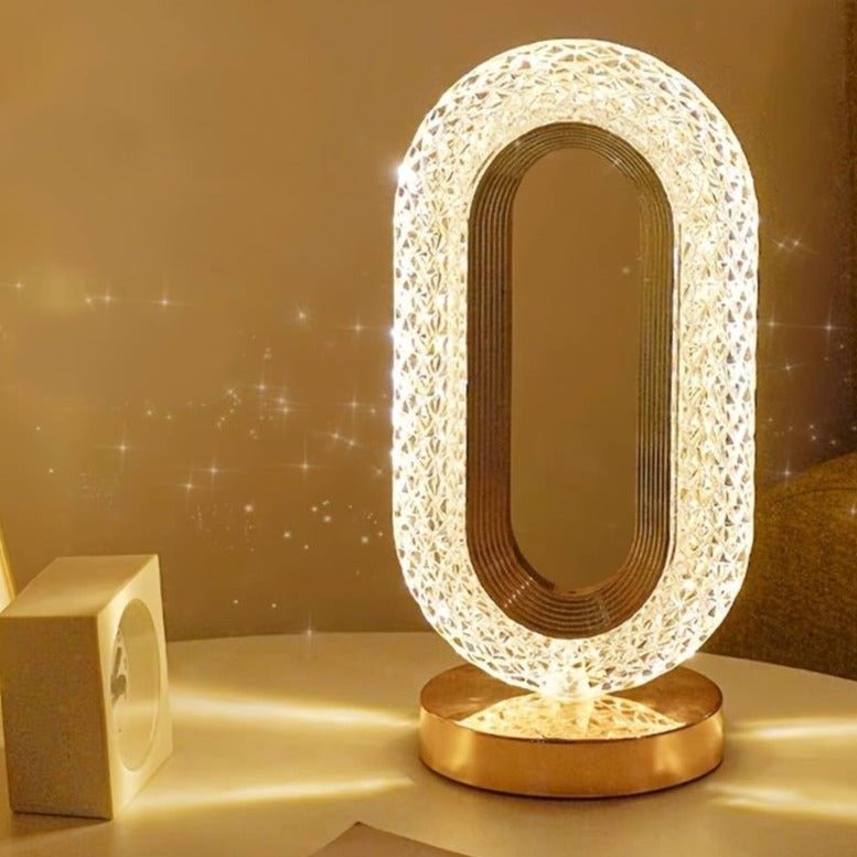 Crystaluxe™ Elegant Table Lamp Dimmable | Table Lamp | LED | metal/Plastic/crystal | 3W | Sleek Table Accent