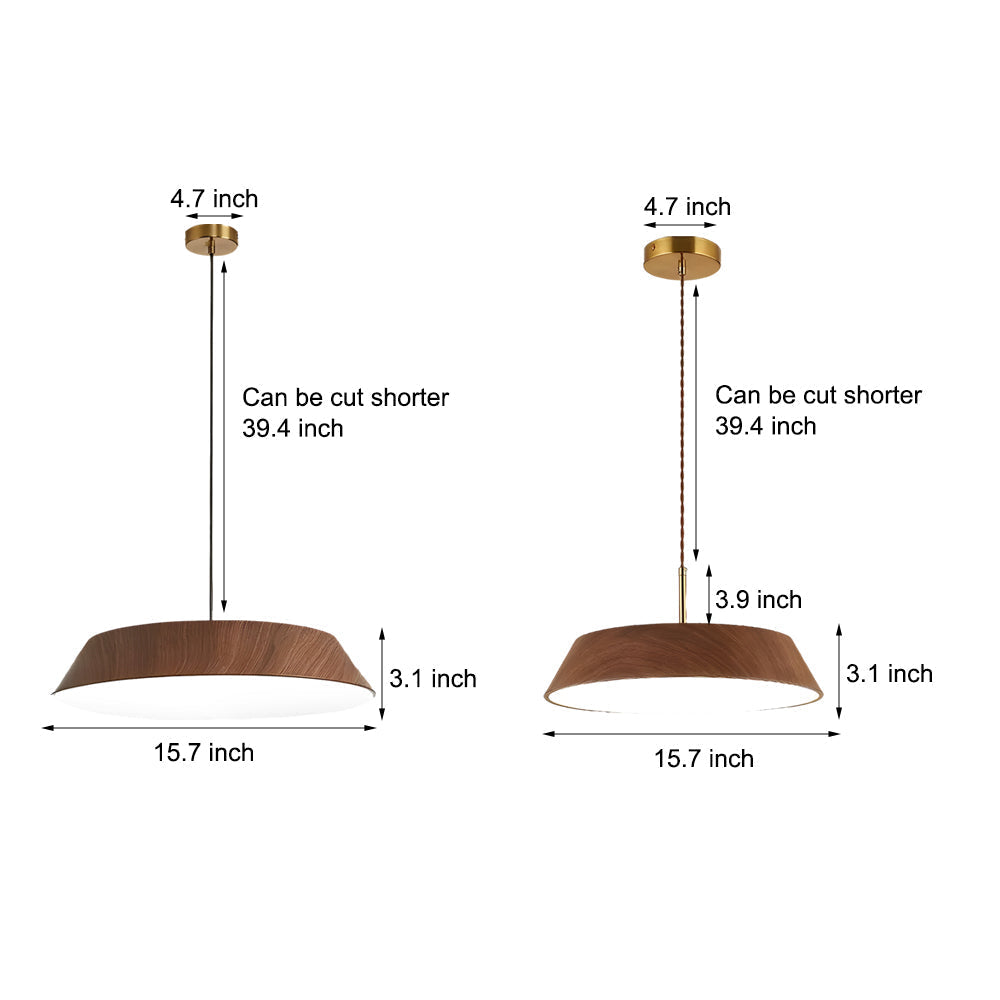 Round Wooden Japanese Style Hanging | Lighting | LED | acrylic/wood | 24W | 110V | Premium Lighting Solution