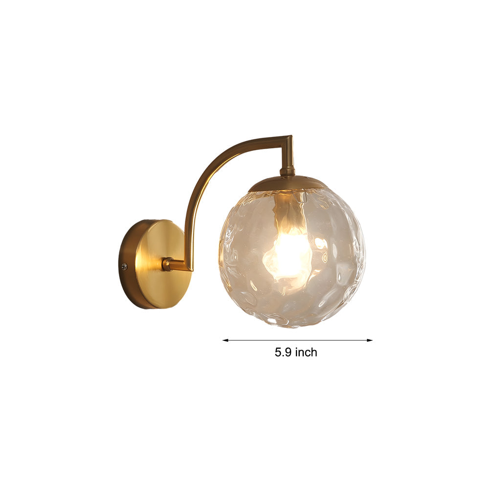 Light Curved Wall Lamp | Wall Lamp | Led | glass/metal | 85V - 220V | Elegant Wall Illumination