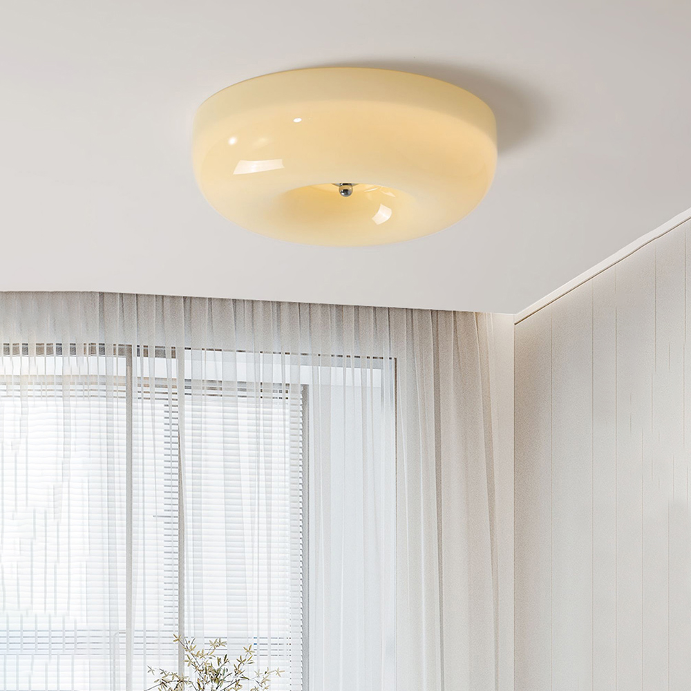 Simple Round Ceiling Lamp Bedroom | Lighting | LED | glass/metal | 110-120V | Premium Lighting Solution