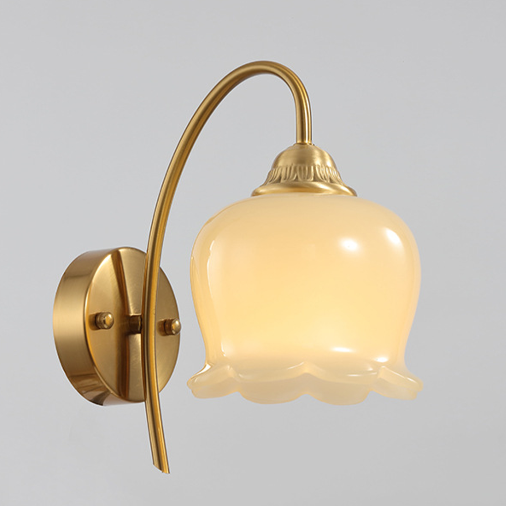 Elegant Copper Glass Wall Lamp | Wall Lamp | Copper/Resin | 110V-120V | Elegant Wall Illumination
