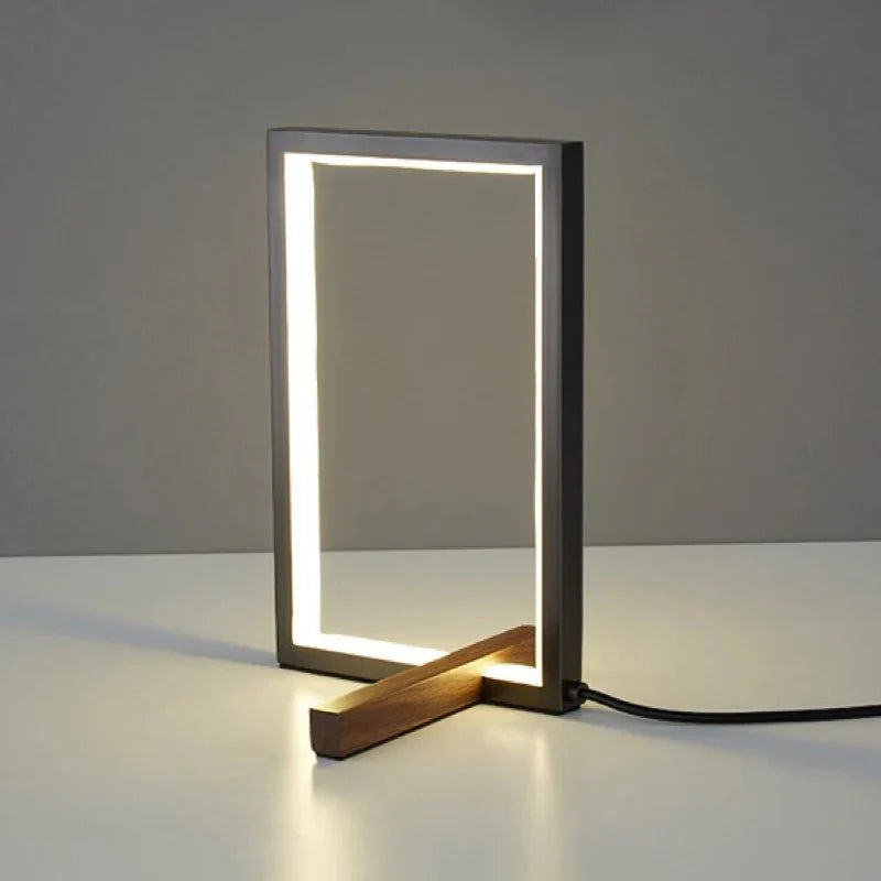 LevoSquare™ Minimalist Table Lamp Modern | Table Lamp | acrylic/metal | Sleek Table Accent