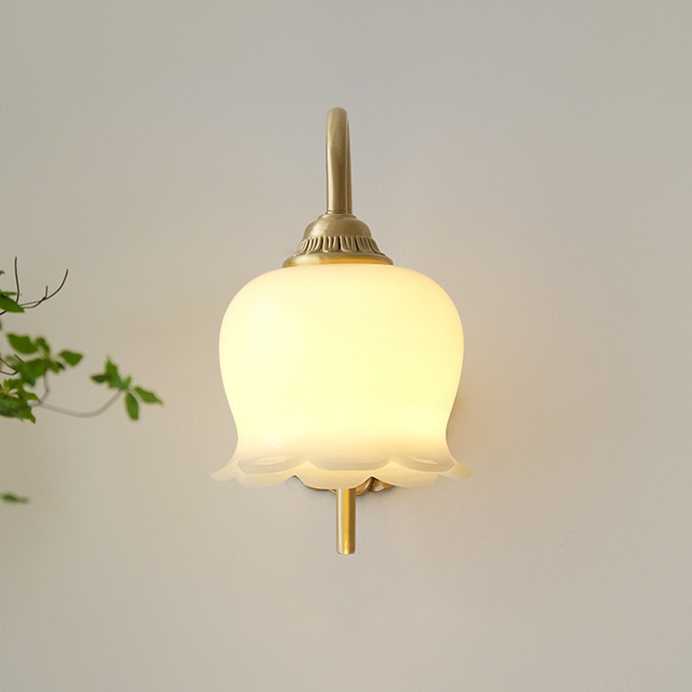 Elegant Copper Glass Wall Lamp | Wall Lamp | Copper/Resin | 110V-120V | Elegant Wall Illumination