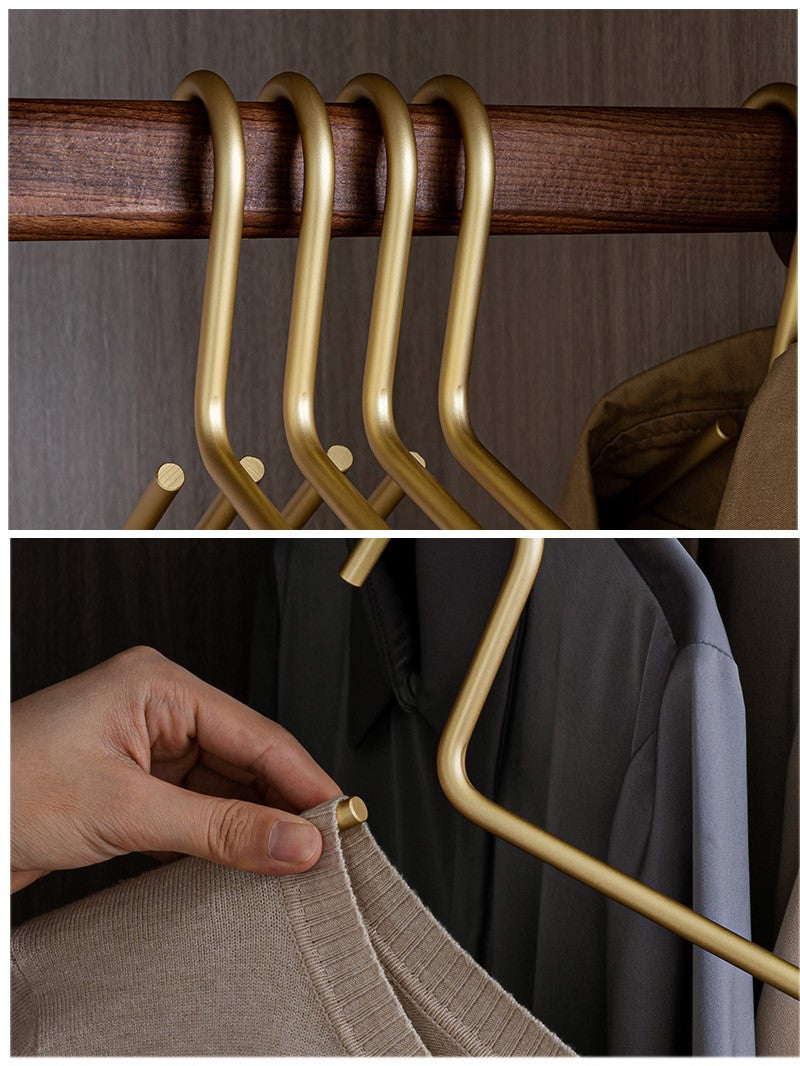 GlamHangs Set of Gold/Silver Clothes Hangers Seamless | Appliance | Metal | Functional Home Appliance