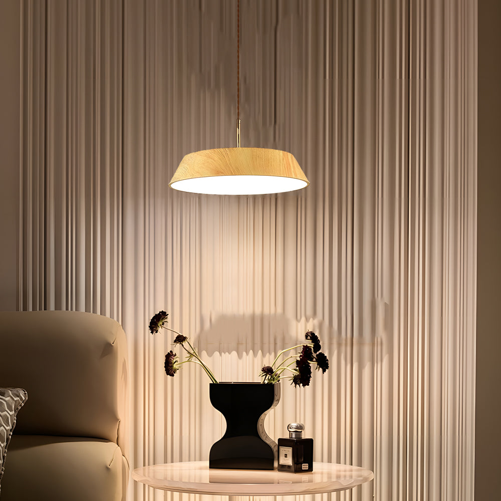 Round Wooden Japanese Style Hanging | Lighting | LED | acrylic/wood | 24W | 110V | Premium Lighting Solution
