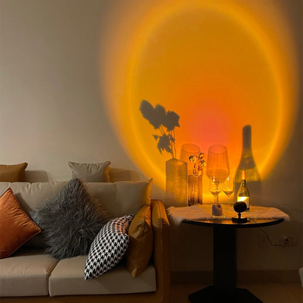 SunGlow Retro Sunset Table Lamp | Table Lamp | LED | plastic/metal | Sleek Table Accent