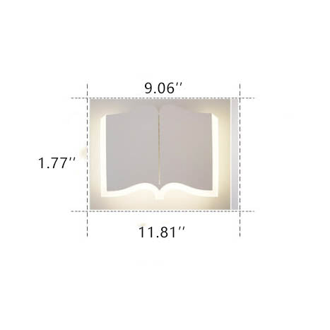 LichtHaus Book-shaped wall lamp | Wall Lamp | Led | iron | 220V - 240V | Elegant Wall Illumination