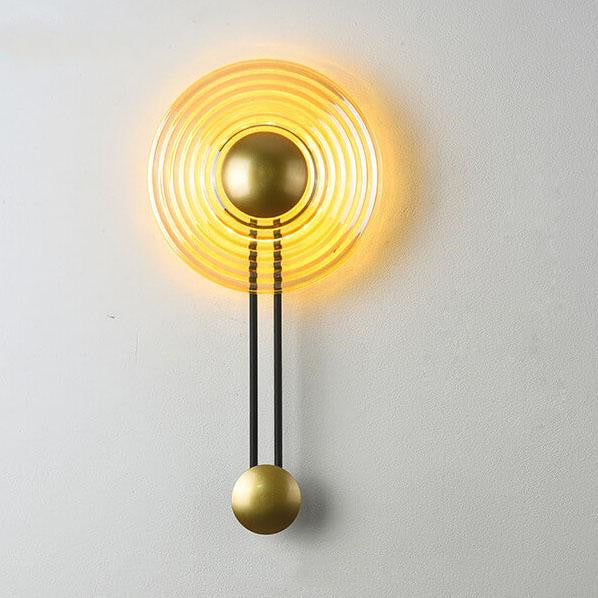 AuraLight Modern 1-Light Circle Wall | Wall Lamp | Led | Warm White | metal/plastic | 12W | 220V - 240V | Elegant Wall Illumination