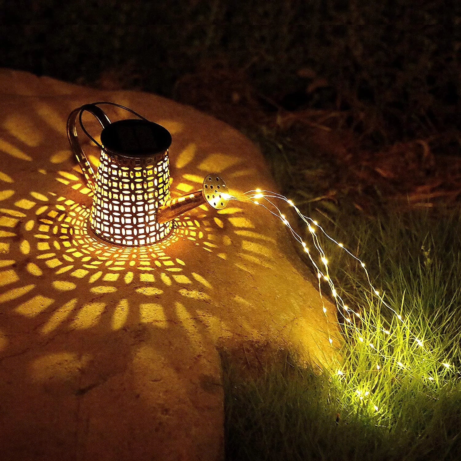 Enchanted Watering Can, Solar Powered | Lighting | LED | warm white | copper/iron/metal | Premium Lighting Solution