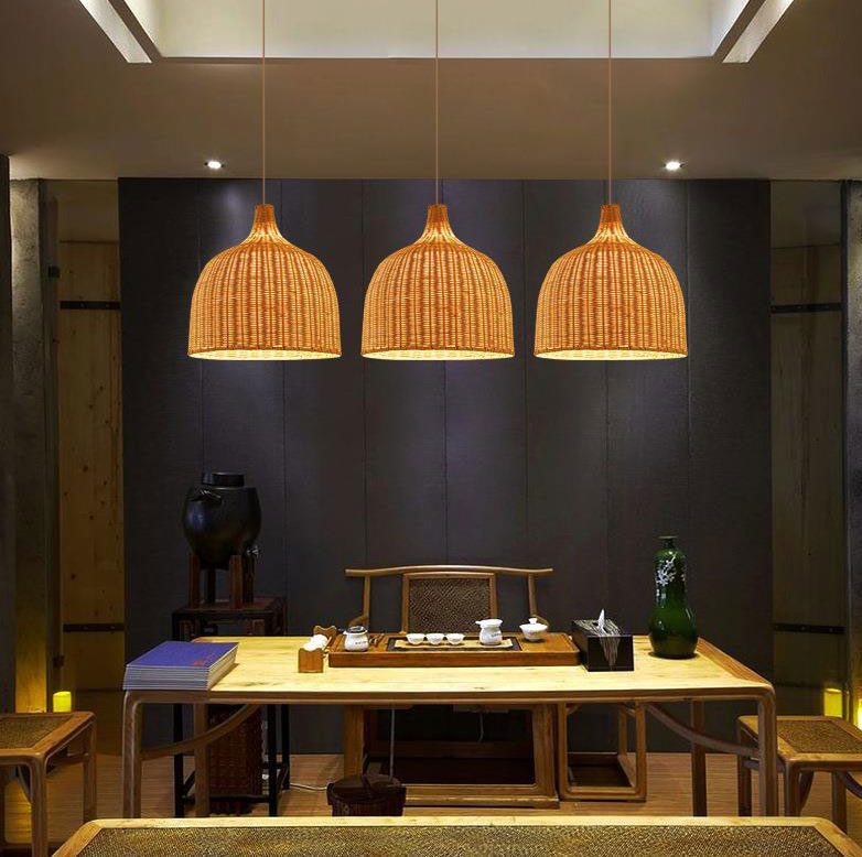 Bamboo Rattan Basket Hanging Lamp | Lighting | bamboo/rattan | 40W | Premium Lighting Solution