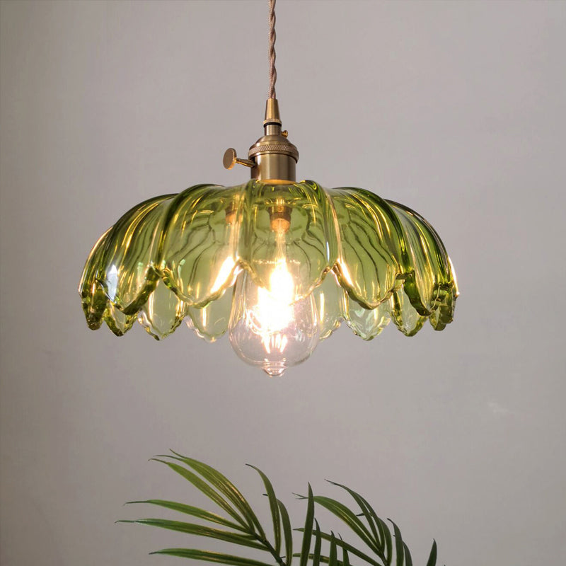 Emerald Retro Hanging Lamp Green | Lighting | LED | brass/glass | 110V-120V | Premium Lighting Solution