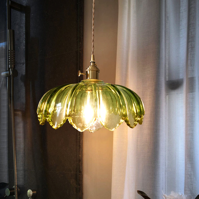 Emerald Retro Hanging Lamp Green | Lighting | LED | brass/glass | 110V-120V | Premium Lighting Solution
