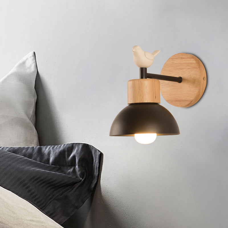 NordicDome Metal Wooden Wall Lamp | Wall Lamp | LED | Metal | Elegant Wall Illumination
